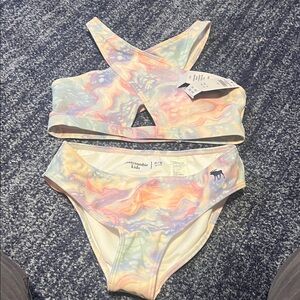 Abercrombie Kids Colorful Swirl Bikini Set NWT